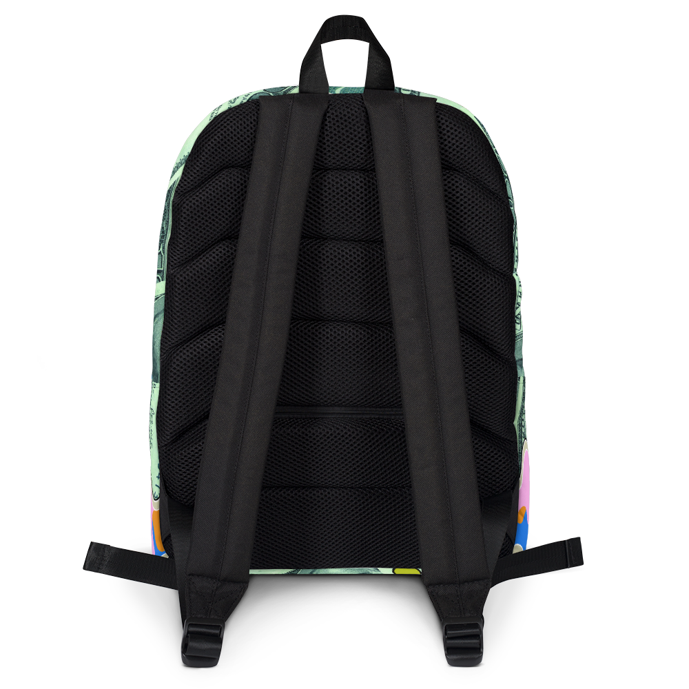 DRIP OR DYE | Cash Drip Dirty Money Made Clean Bag of Money Manifest Backpack Pink N Green