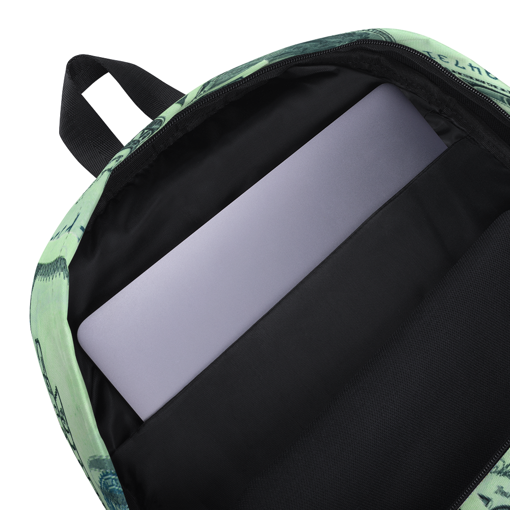 DRIP OR DYE | Cash Drip Dirty Money Made Clean Bag of Money Manifest Backpack Pink N Green