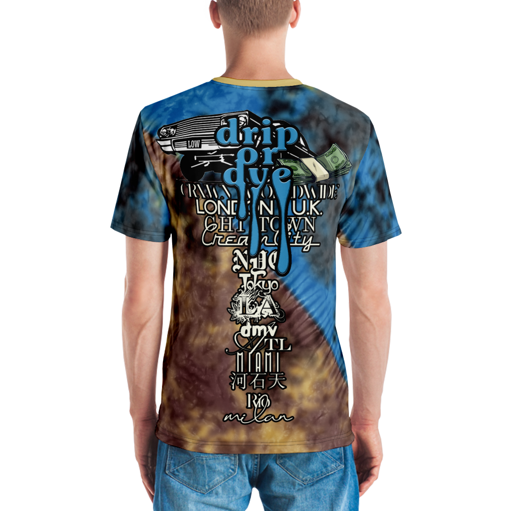 CRXWN | Drip or Dye Custom Tie Dye Crew Neck Jersey Tee Wotherspoon