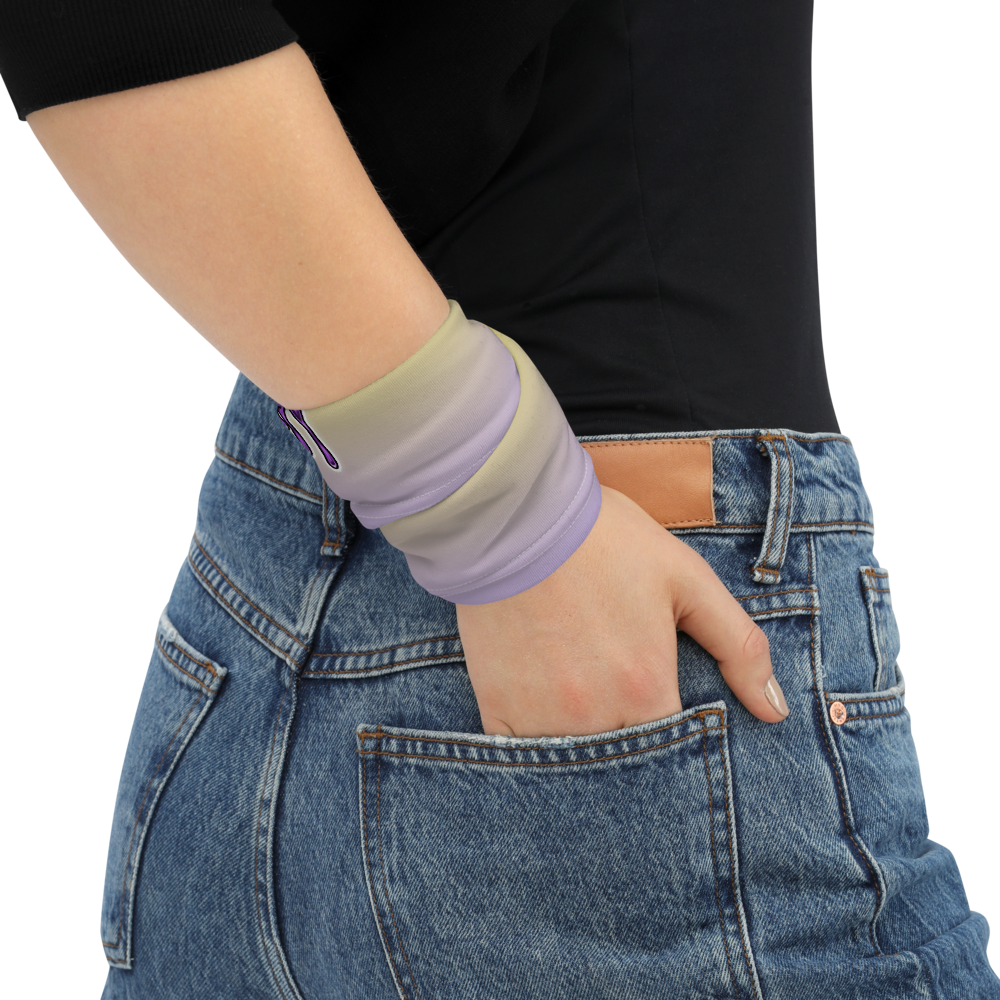 CRXWN | Drip or Dye Custom Checkers N' Flames Print 3-in-1 UNISEX Gaiter Pastel Purple
