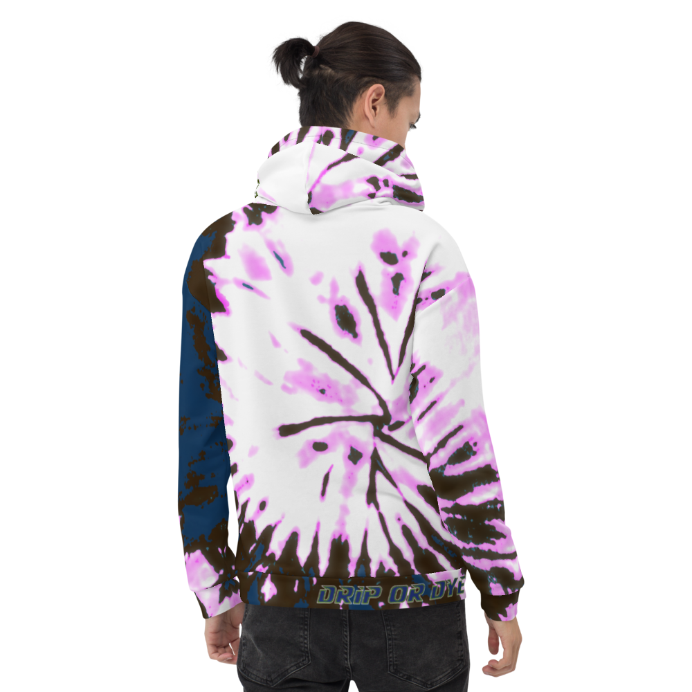 CRXWN | Drip or Dye | Tie Dye Season of Love 1 Cosmic Prophet Custom Unisex Digital Spider Spiral Deep Blue Royal