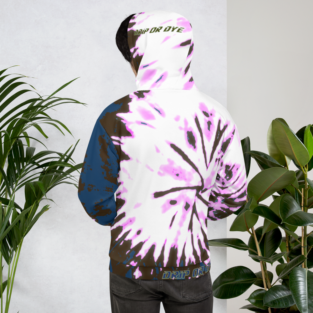 CRXWN | Drip or Dye | Tie Dye Season of Love 1 Cosmic Prophet Custom Unisex Digital Spider Spiral Deep Blue Royal