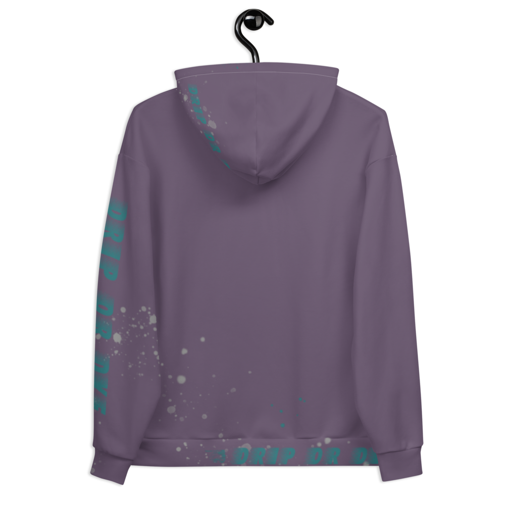 CRXWN | Drip or Dye | HUES Season 1 Back 2 Basics Unisex Comfort Hoodie Stripes N' Zoom Splatter Purple Haze