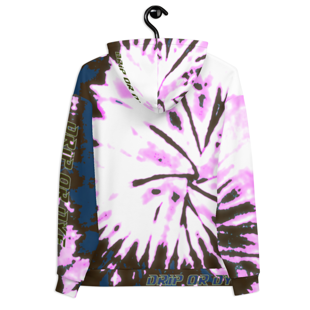 CRXWN | Drip or Dye | Tie Dye Season of Love 1 Cosmic Prophet Custom Unisex Digital Spider Spiral Deep Blue Royal