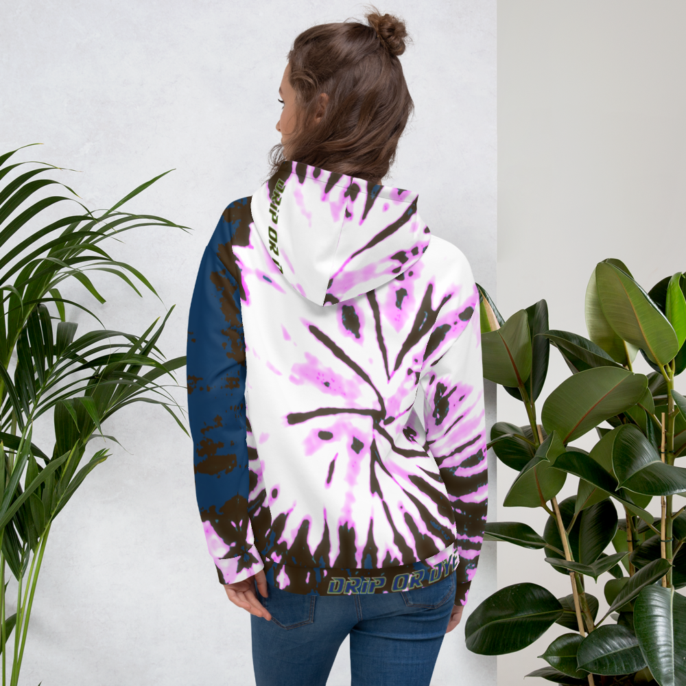 CRXWN | Drip or Dye | Tie Dye Season of Love 1 Cosmic Prophet Custom Unisex Digital Spider Spiral Deep Blue Royal
