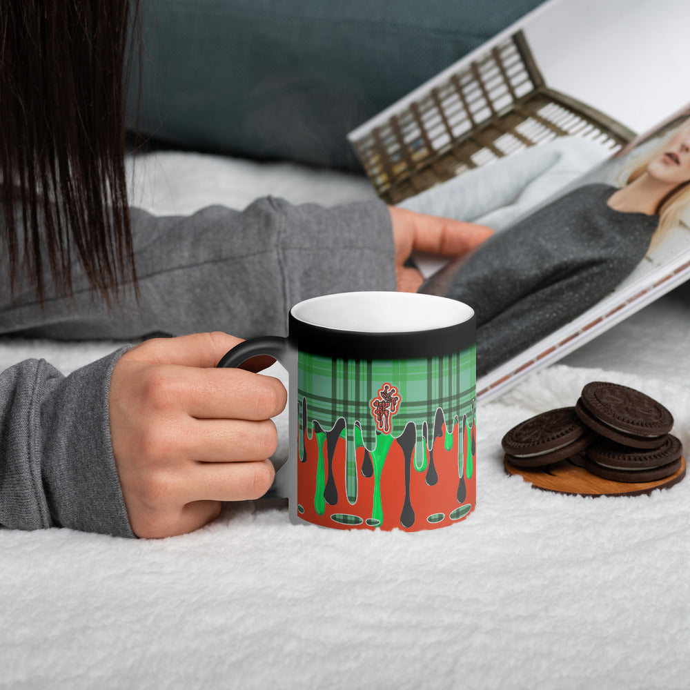 CRXWN | Drip or Dye | Plaid Season 1 Matte Black Magik Mug COFFEE MUG Alien Attic