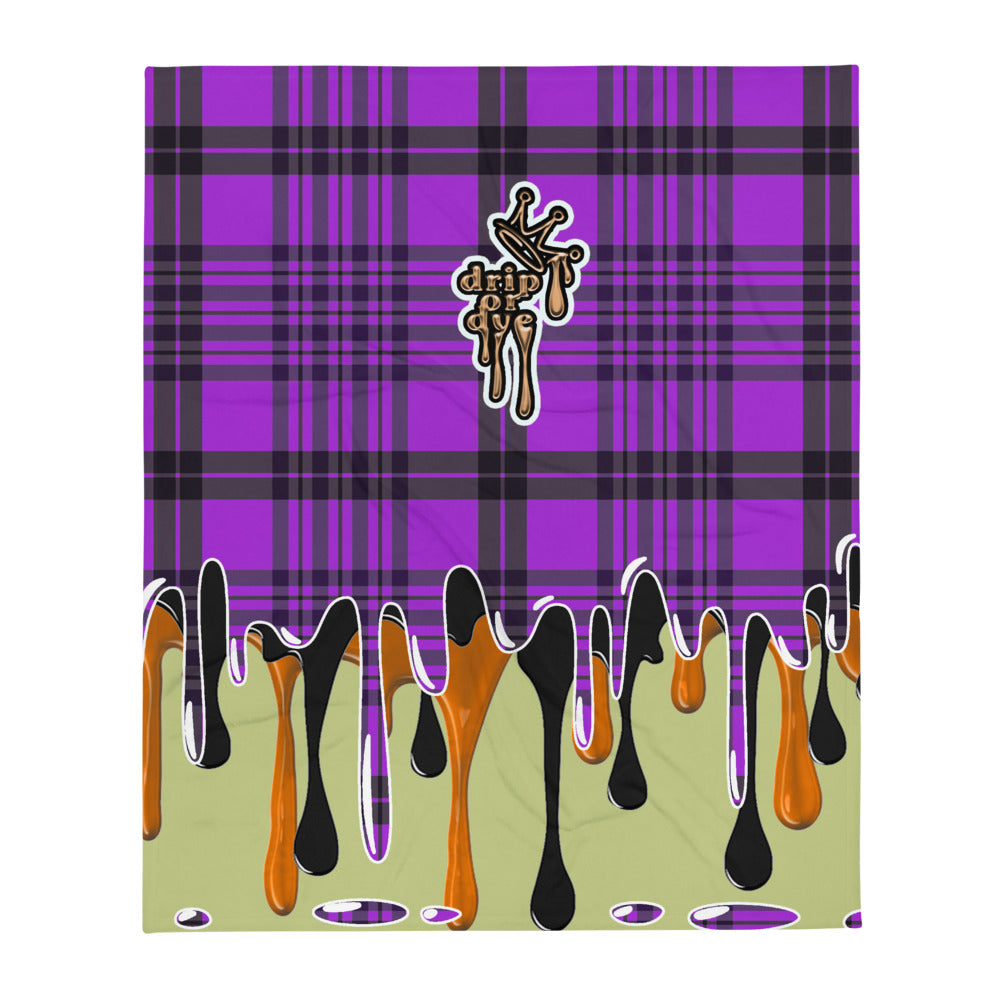 CRXWN | Drip or Dye | Plaid Season 1 BLANKET PBJ Peanut Butter Jelly Drip