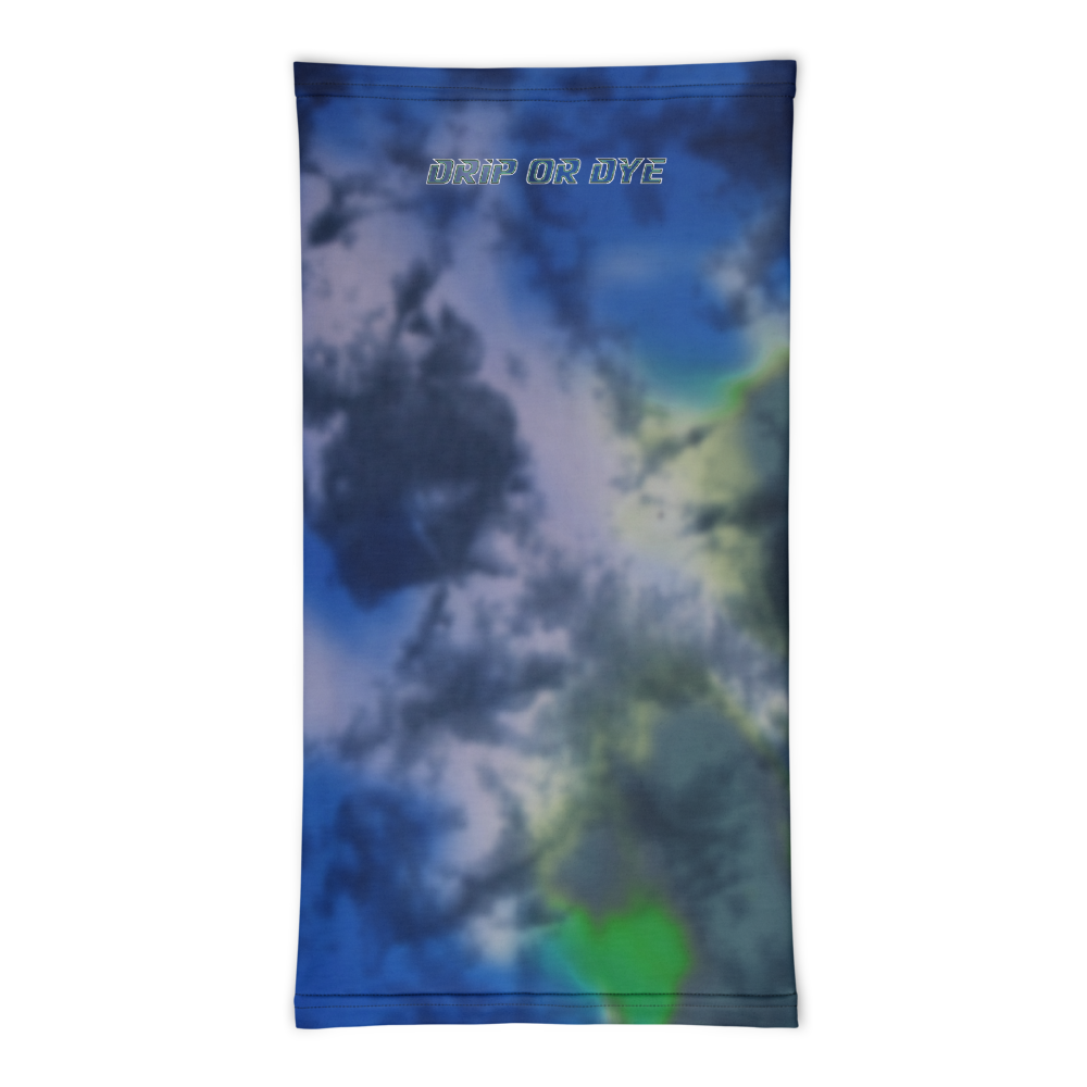 CRXWN | Drip or Dye | Tye Dye Season of Love 1 Cosmic Prophet Custom 3-in-1 UNISEX Gaiter Heavenly Color Clouds Hyper Royal Blue Ocean