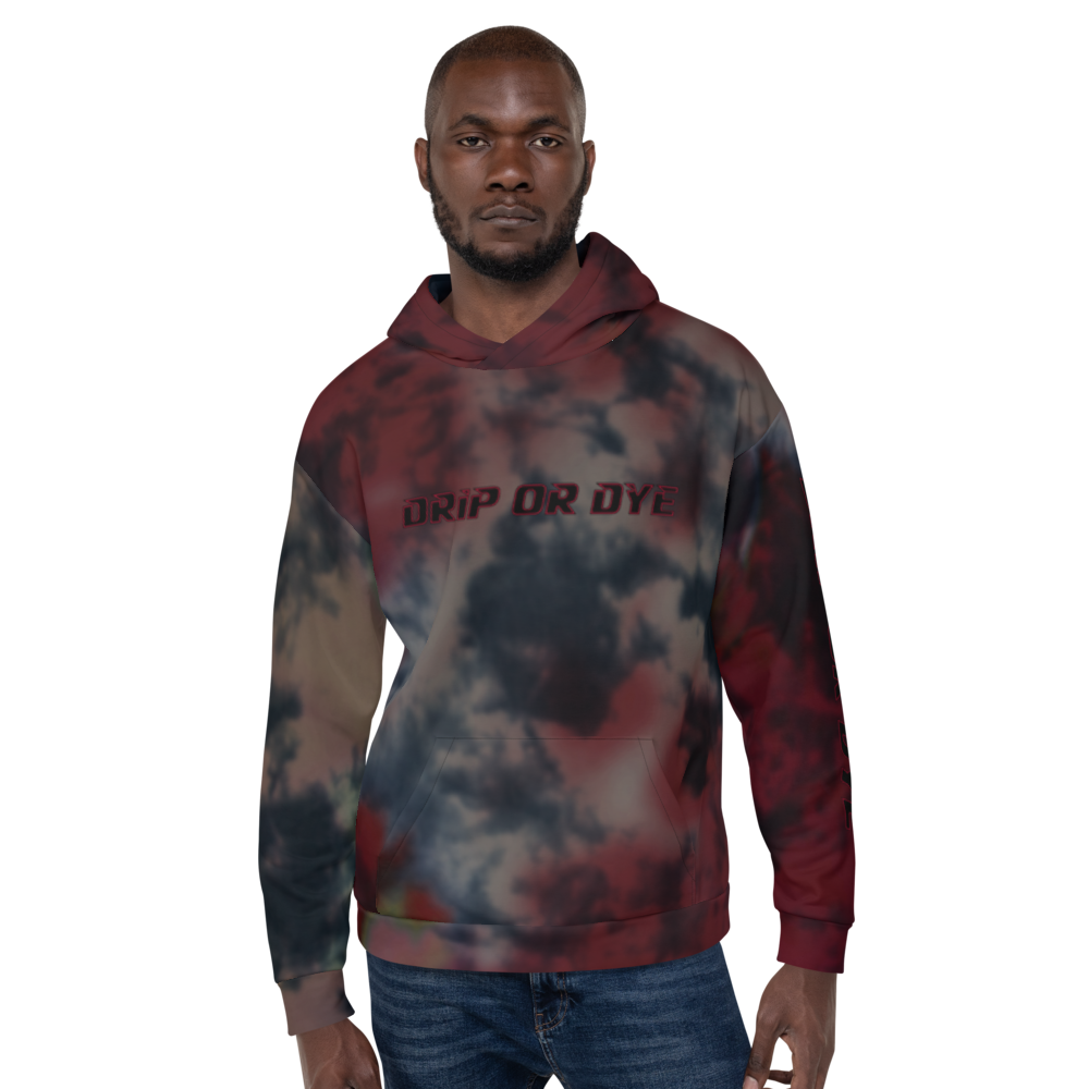 CRXWN | Drip or Dye | Tie Dye Season of Love 1 Cosmic Prophet Custom Unisex Hoodie and the Heavens Parted Color Cloud Super Neutral Marooned