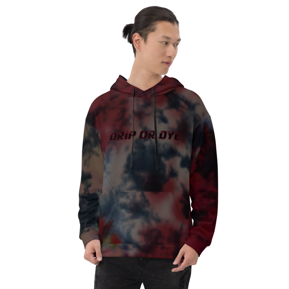 CRXWN | Drip or Dye | Tie Dye Season of Love 1 Cosmic Prophet Custom Unisex Hoodie and the Heavens Parted Color Cloud Super Neutral Marooned