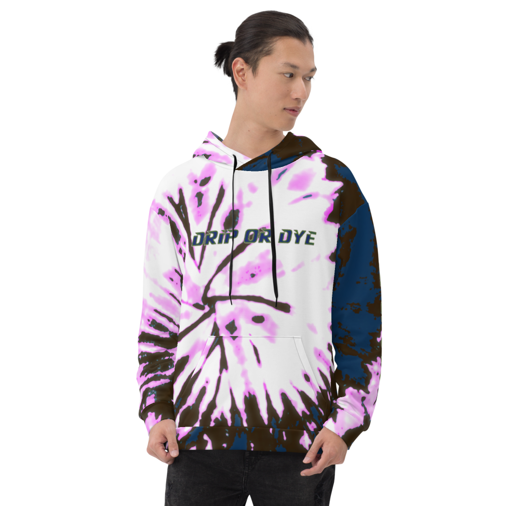 CRXWN | Drip or Dye | Tie Dye Season of Love 1 Cosmic Prophet Custom Unisex Digital Spider Spiral Deep Blue Royal