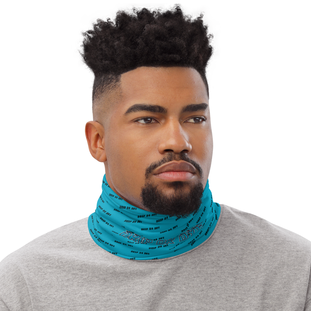 CRXWN | Drip or Dye | HUES Season 1 Back 2 Basics Custom Racer Stripes 3-in-1 UNISEX Gaiter Zoom Sky Blue