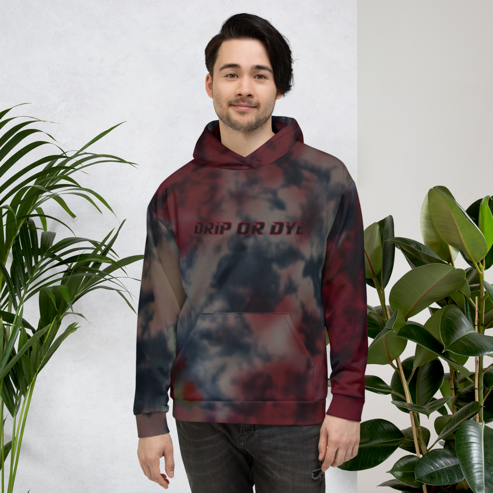 CRXWN | Drip or Dye | Tie Dye Season of Love 1 Cosmic Prophet Custom Unisex Hoodie and the Heavens Parted Color Cloud Super Neutral Marooned