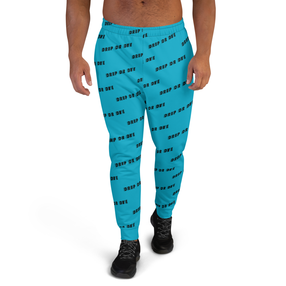CRXWN | Drip or Dye | Racer Season 1 Unisex Jogger Racing Stripes Sweatpant Zoom Sky Blue