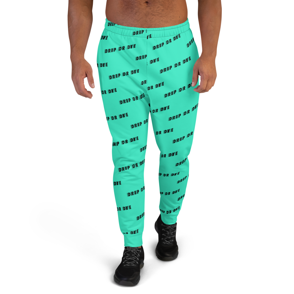 CRXWN | Drip or Dye | Racer Season 1 Unisex Jogger Racing Stripes Sweatpant Zoom Seafoam Aether