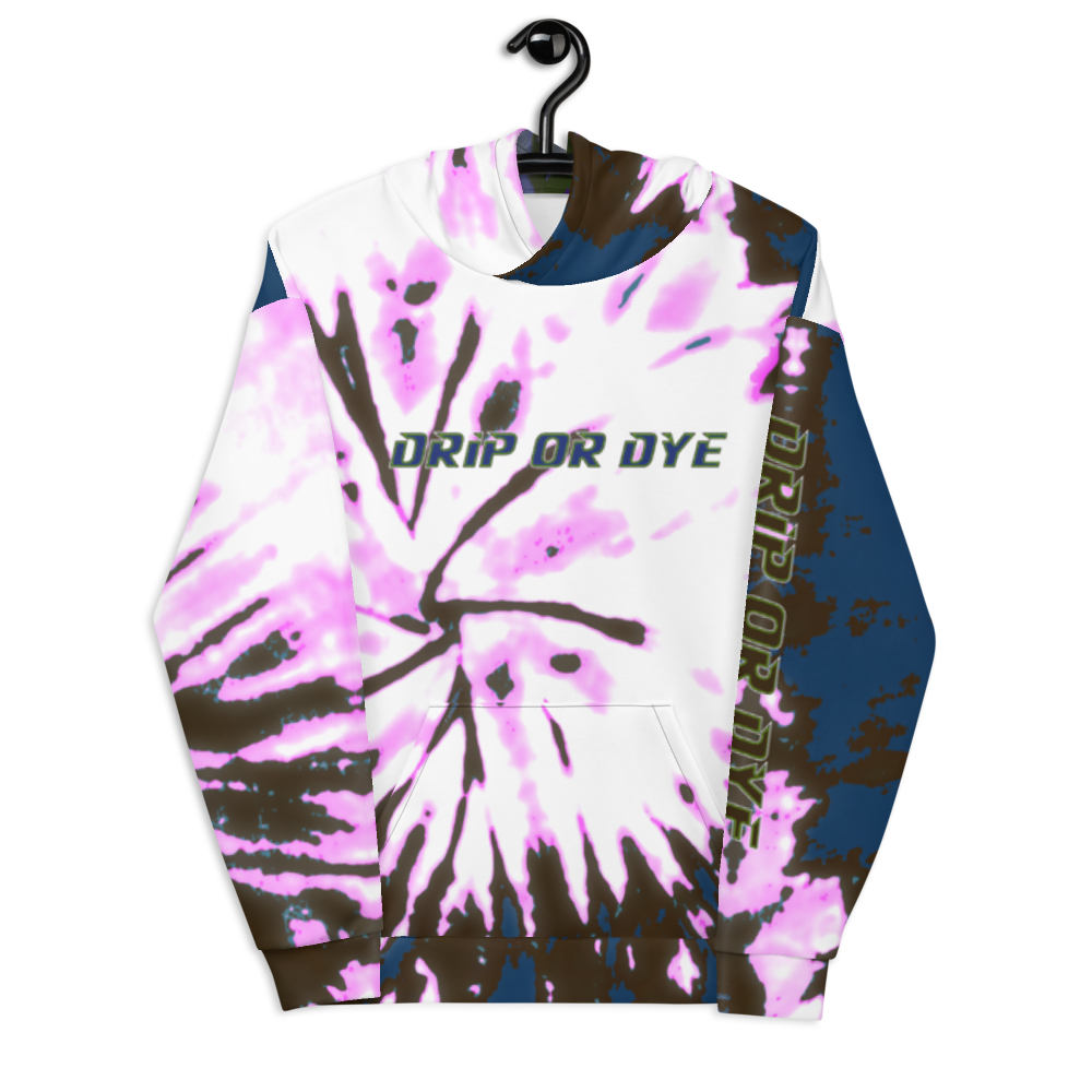 CRXWN | Drip or Dye | Tie Dye Season of Love 1 Cosmic Prophet Custom Unisex Digital Spider Spiral Deep Blue Royal