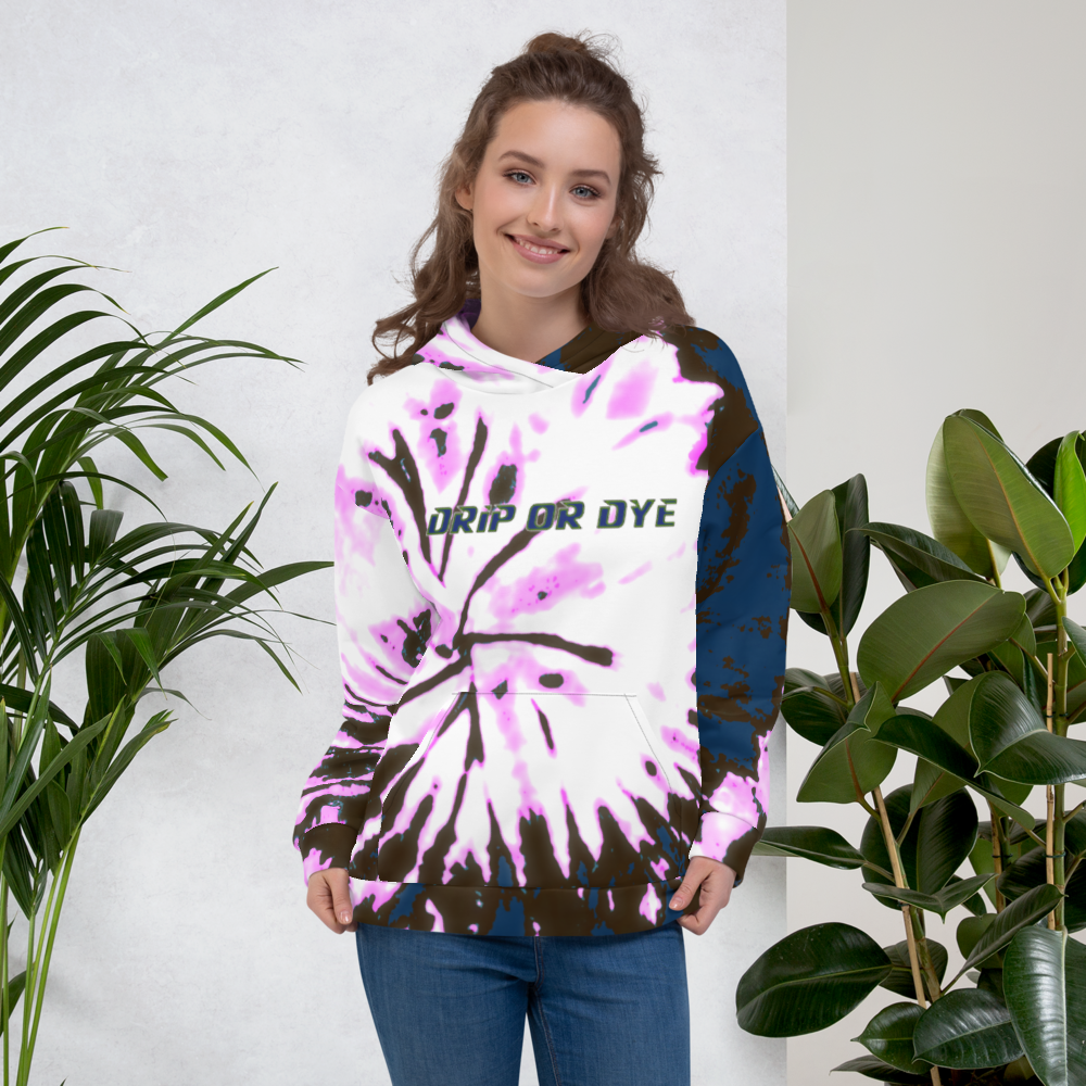 CRXWN | Drip or Dye | Tie Dye Season of Love 1 Cosmic Prophet Custom Unisex Digital Spider Spiral Deep Blue Royal