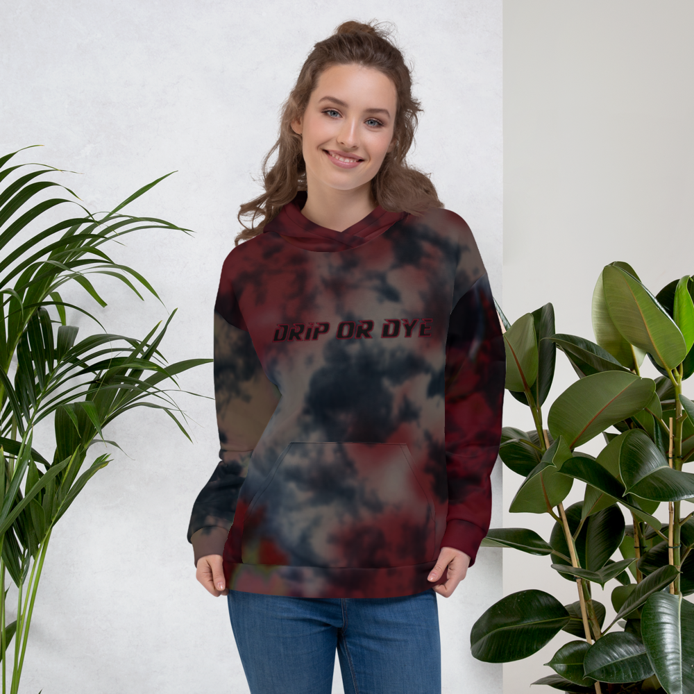 CRXWN | Drip or Dye | Tie Dye Season of Love 1 Cosmic Prophet Custom Unisex Hoodie and the Heavens Parted Color Cloud Super Neutral Marooned