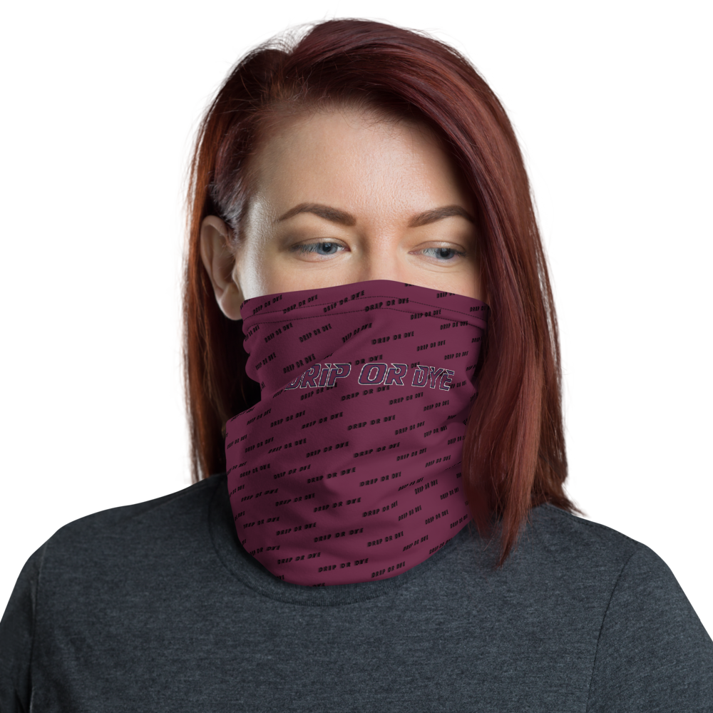 CRXWN | Drip or Dye | HUES Season 1 Back 2 Basics Custom Racer Stripes 3-in-1 UNISEX Gaiter Zoom Maroon