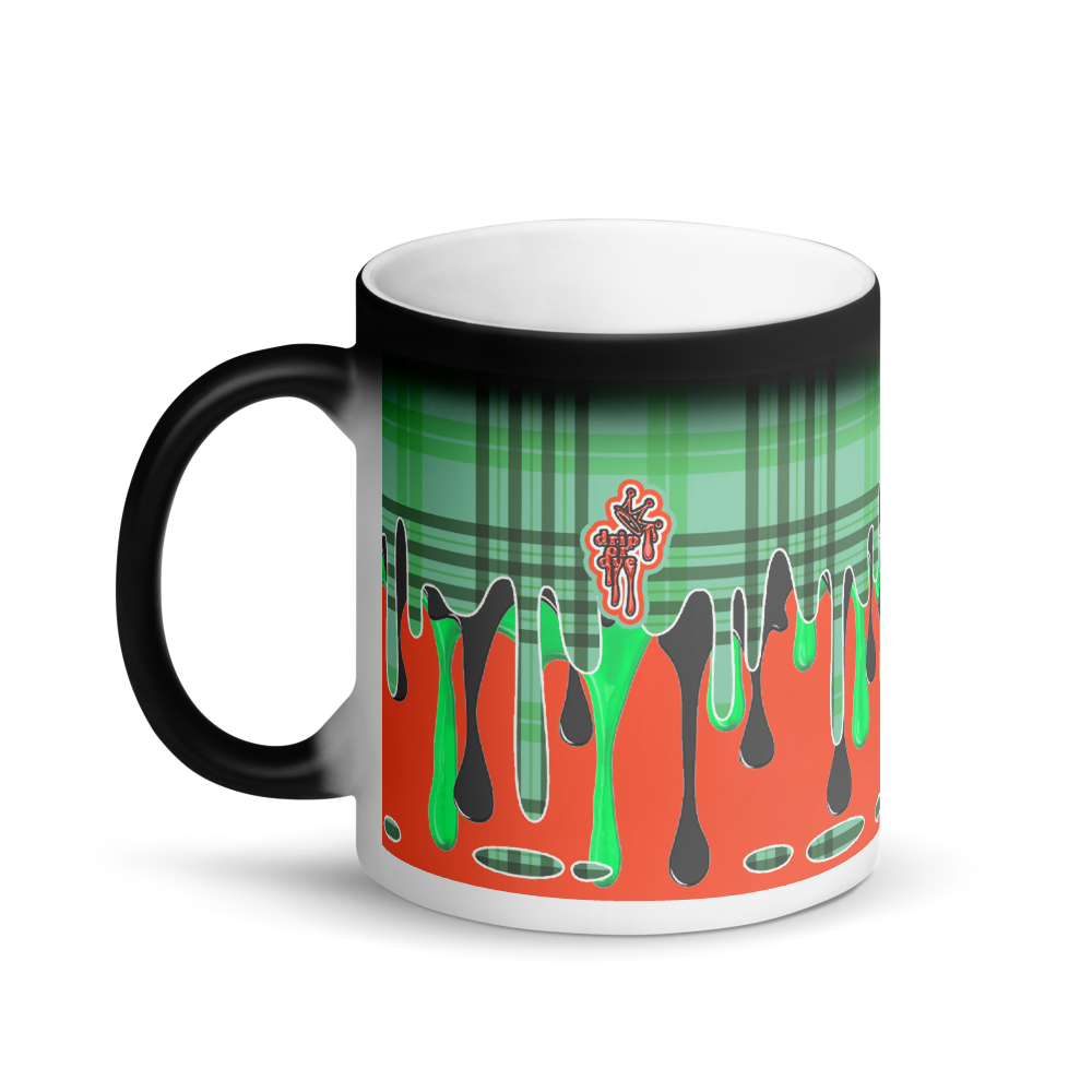 CRXWN | Drip or Dye | Plaid Season 1 Matte Black Magik Mug COFFEE MUG Alien Attic