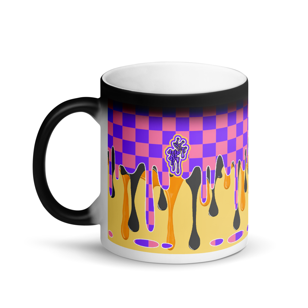 CRXWN | Drip or Dye | Checker Season 1 Matte Black Magik Mug COFFEE MUG peanut butter n jelly pbj