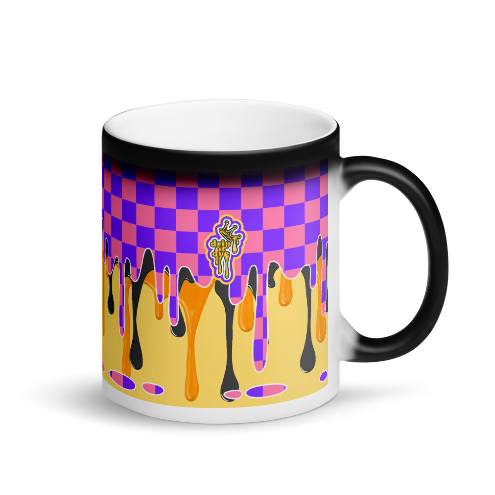 CRXWN | Drip or Dye | Checker Season 1 Matte Black Magik Mug COFFEE MUG peanut butter n jelly pbj
