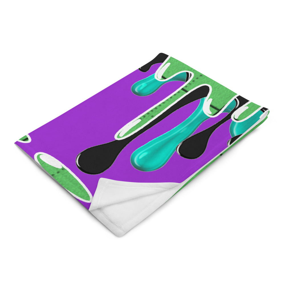 CRXWN | Drip or Dye | Plaid Season 1 BLANKET Alien Drip
