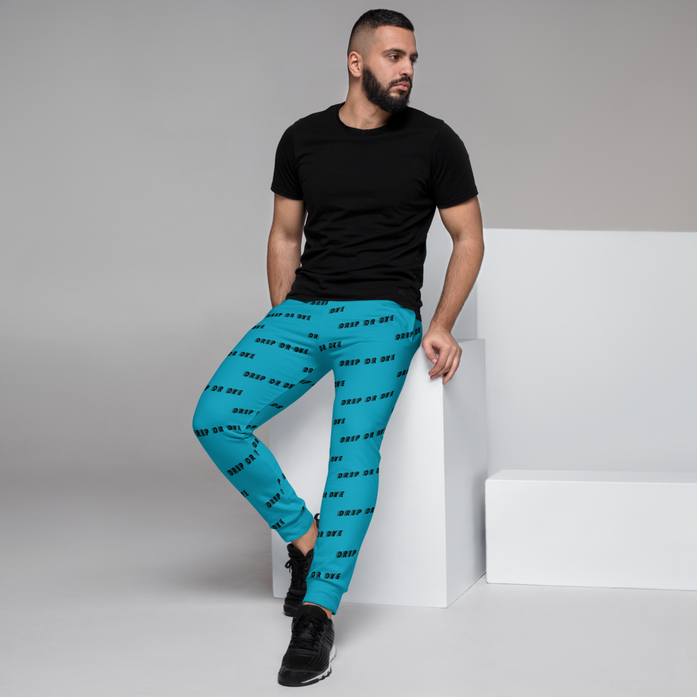 CRXWN | Drip or Dye | Racer Season 1 Unisex Jogger Racing Stripes Sweatpant Zoom Sky Blue