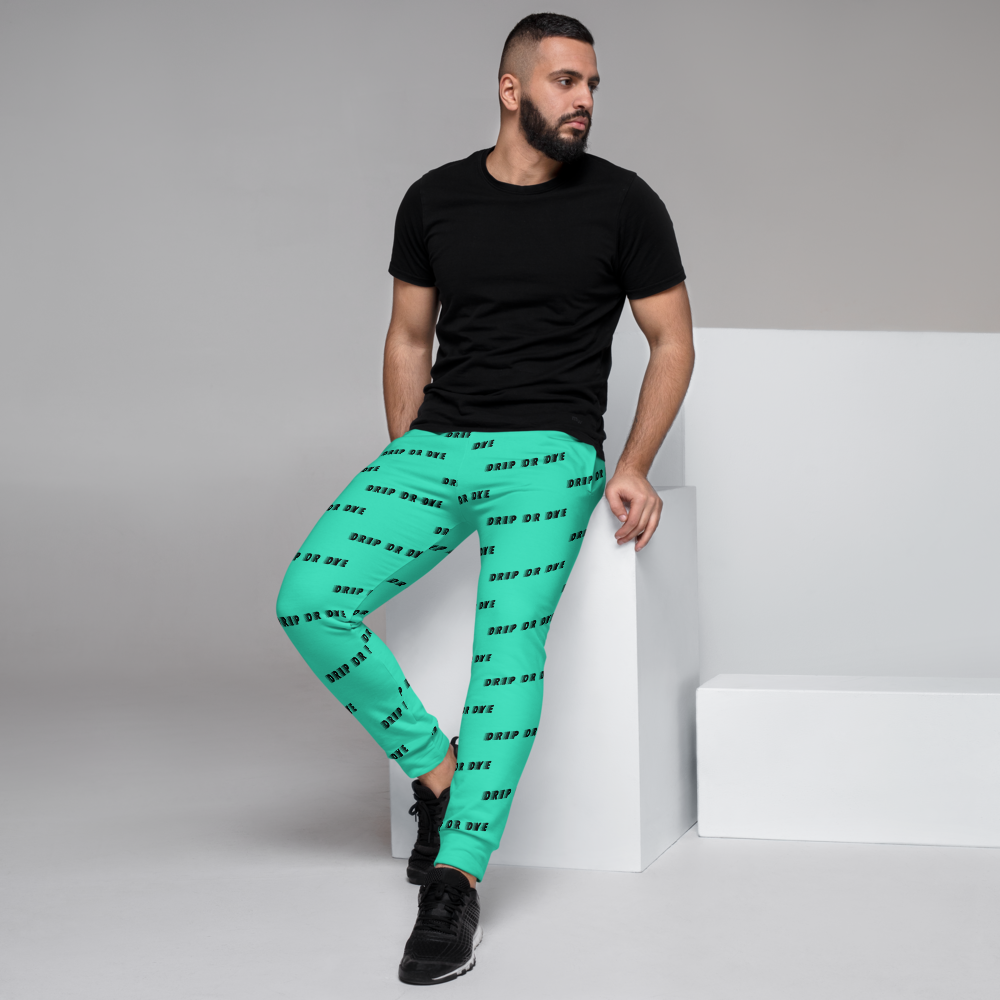 CRXWN | Drip or Dye | Racer Season 1 Unisex Jogger Racing Stripes Sweatpant Zoom Seafoam Aether