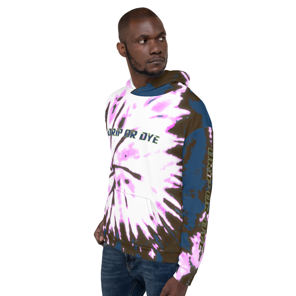 CRXWN | Drip or Dye | Tie Dye Season of Love 1 Cosmic Prophet Custom Unisex Digital Spider Spiral Deep Blue Royal