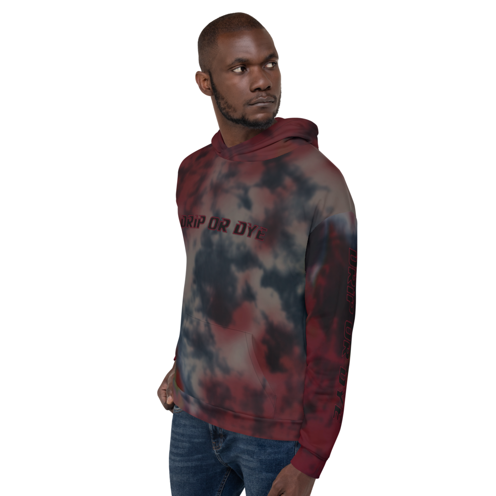 CRXWN | Drip or Dye | Tie Dye Season of Love 1 Cosmic Prophet Custom Unisex Hoodie and the Heavens Parted Color Cloud Super Neutral Marooned