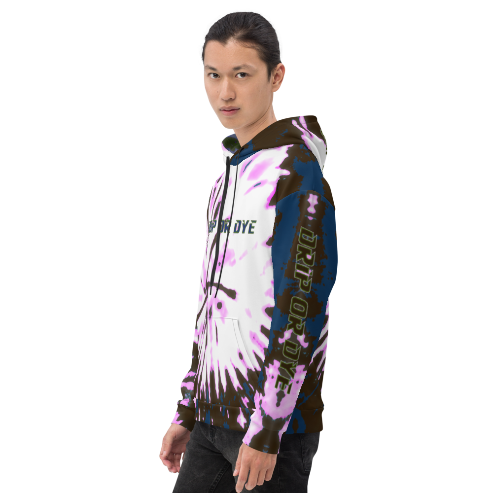 CRXWN | Drip or Dye | Tie Dye Season of Love 1 Cosmic Prophet Custom Unisex Digital Spider Spiral Deep Blue Royal
