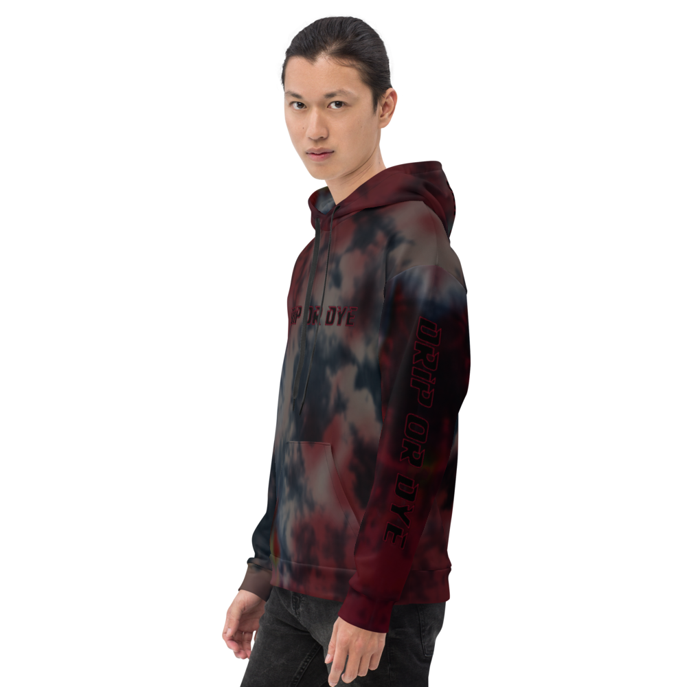 CRXWN | Drip or Dye | Tie Dye Season of Love 1 Cosmic Prophet Custom Unisex Hoodie and the Heavens Parted Color Cloud Super Neutral Marooned