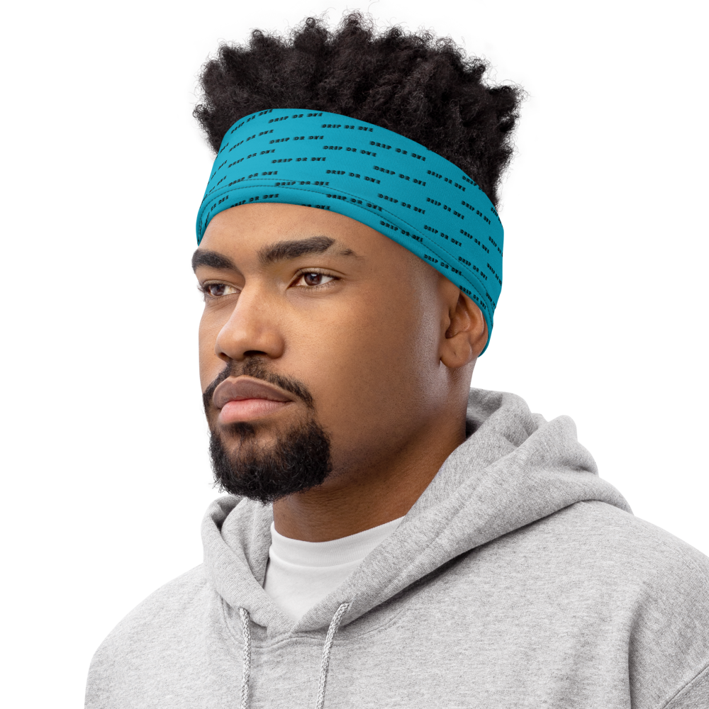 CRXWN | Drip or Dye | HUES Season 1 Back 2 Basics Custom Racer Stripes 3-in-1 UNISEX Gaiter Zoom Sky Blue