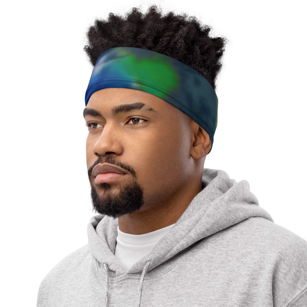 CRXWN | Drip or Dye | Tye Dye Season of Love 1 Cosmic Prophet Custom 3-in-1 UNISEX Gaiter Heavenly Color Clouds Hyper Royal Blue Ocean