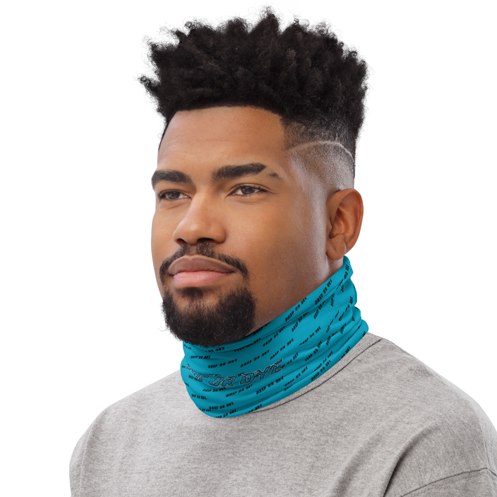 CRXWN | Drip or Dye | HUES Season 1 Back 2 Basics Custom Racer Stripes 3-in-1 UNISEX Gaiter Zoom Sky Blue