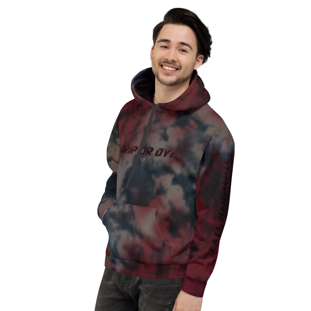 CRXWN | Drip or Dye | Tie Dye Season of Love 1 Cosmic Prophet Custom Unisex Hoodie and the Heavens Parted Color Cloud Super Neutral Marooned