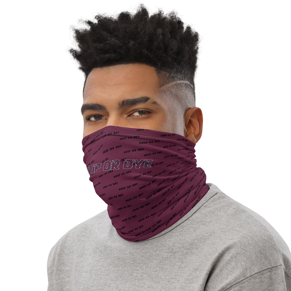 CRXWN | Drip or Dye | HUES Season 1 Back 2 Basics Custom Racer Stripes 3-in-1 UNISEX Gaiter Zoom Maroon