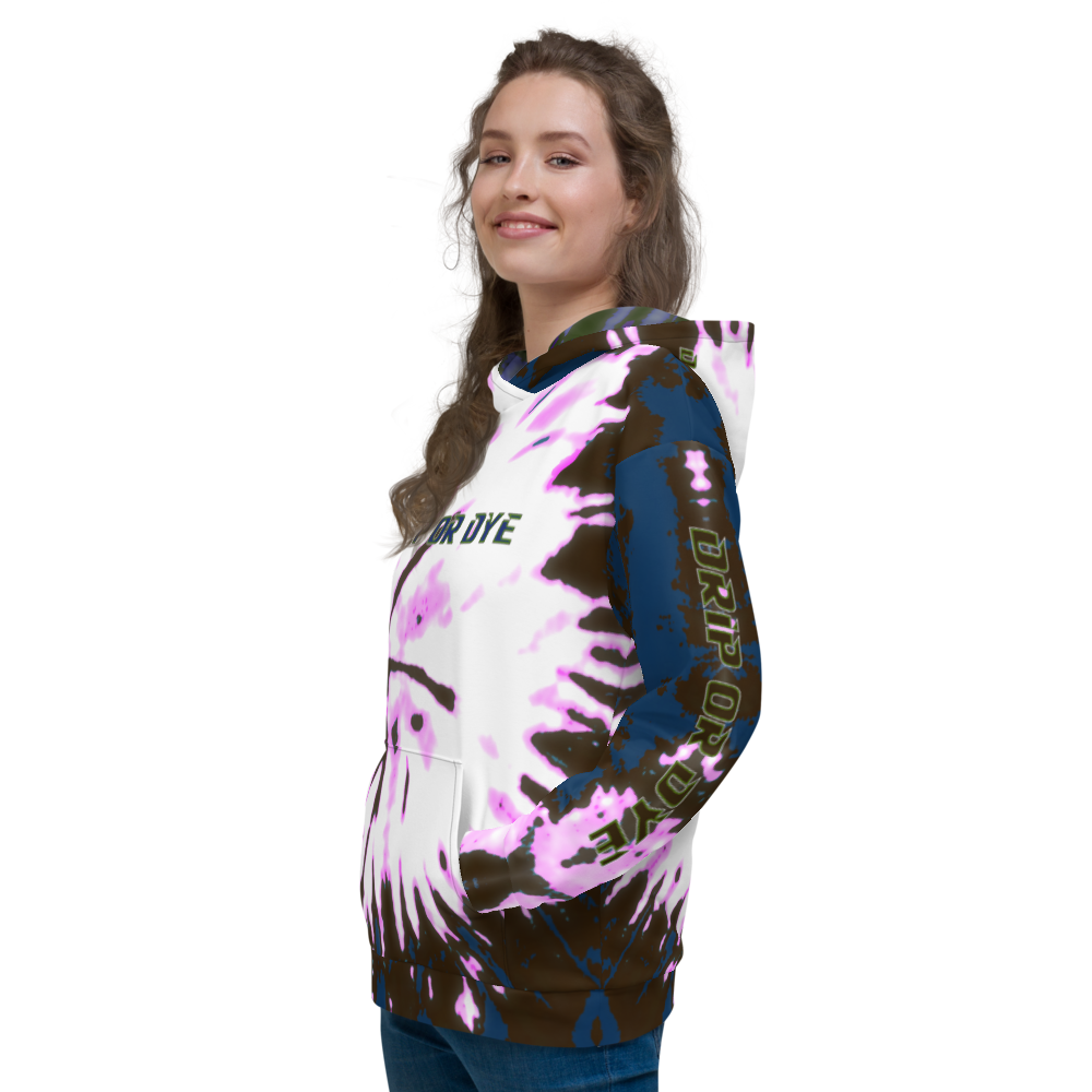 CRXWN | Drip or Dye | Tie Dye Season of Love 1 Cosmic Prophet Custom Unisex Digital Spider Spiral Deep Blue Royal