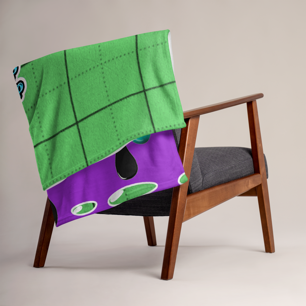 CRXWN | Drip or Dye | Plaid Season 1 BLANKET Alien Drip