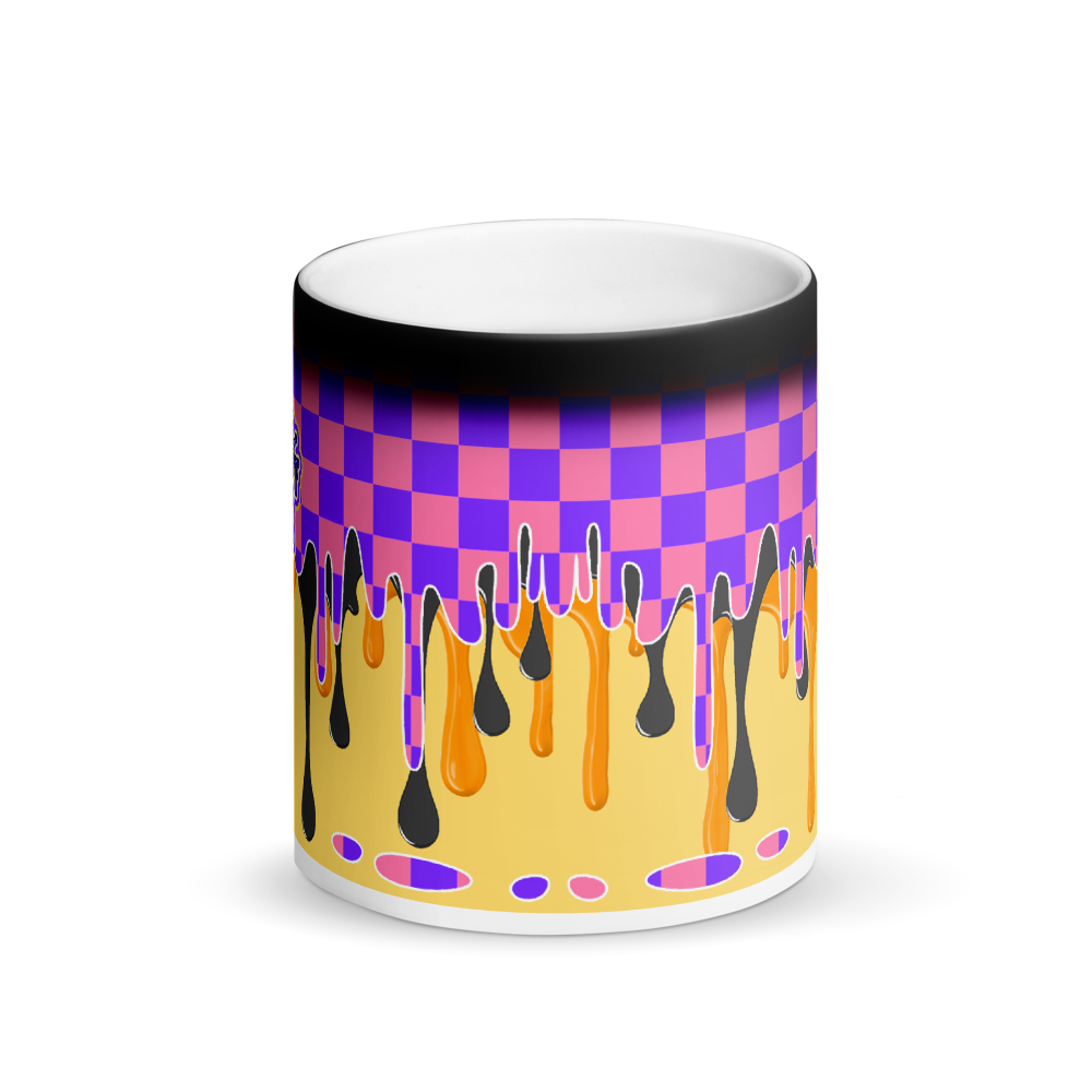CRXWN | Drip or Dye | Checker Season 1 Matte Black Magik Mug COFFEE MUG peanut butter n jelly pbj