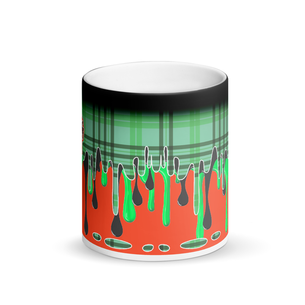 CRXWN | Drip or Dye | Plaid Season 1 Matte Black Magik Mug COFFEE MUG Alien Attic