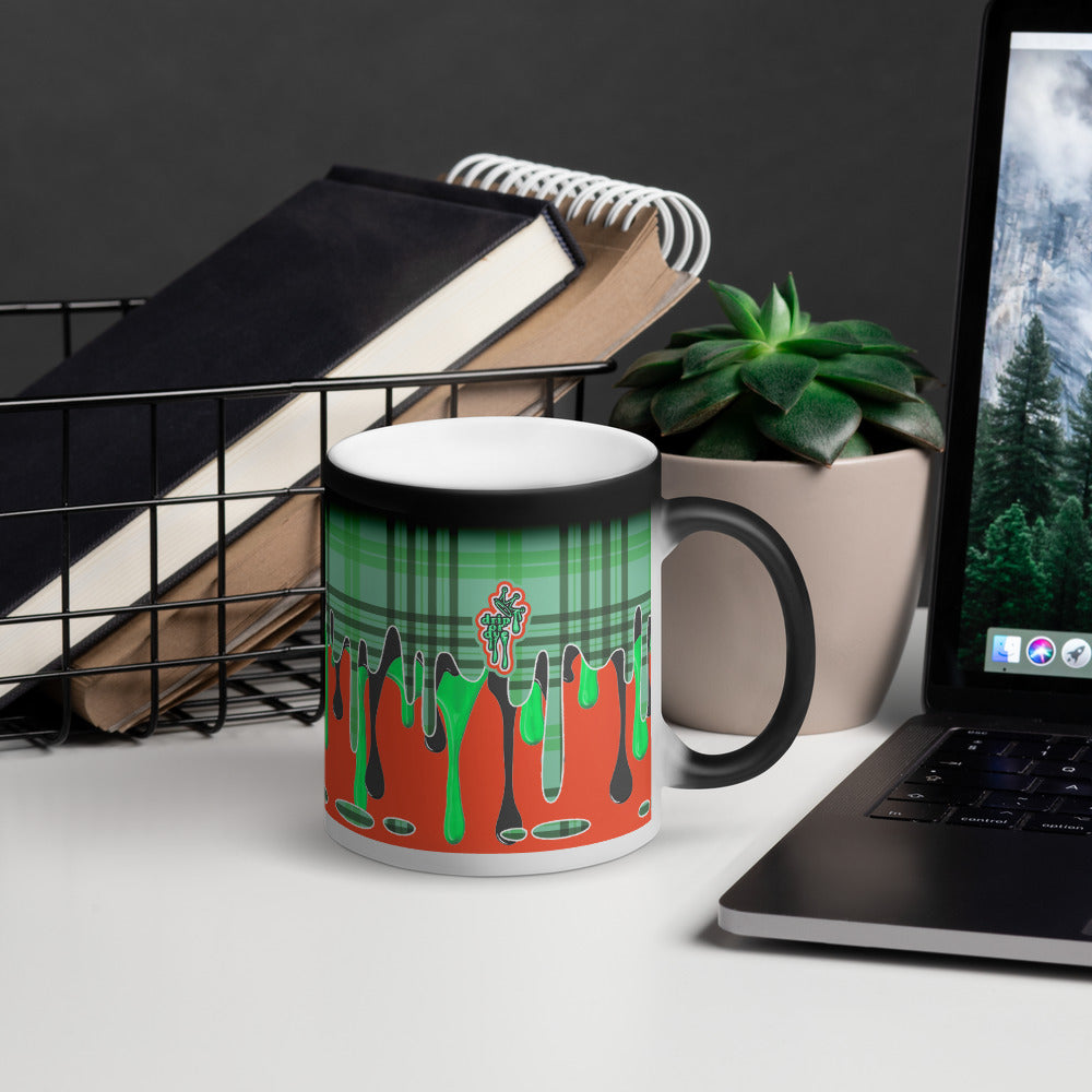 CRXWN | Drip or Dye | Plaid Season 1 Matte Black Magik Mug COFFEE MUG Alien Attic