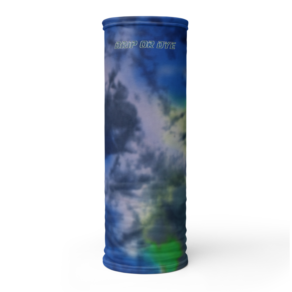 CRXWN | Drip or Dye | Tye Dye Season of Love 1 Cosmic Prophet Custom 3-in-1 UNISEX Gaiter Heavenly Color Clouds Hyper Royal Blue Ocean