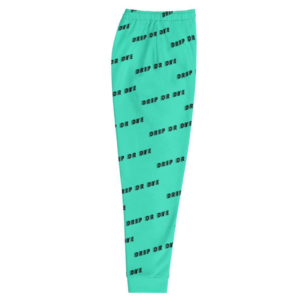 CRXWN | Drip or Dye | Racer Season 1 Unisex Jogger Racing Stripes Sweatpant Zoom Seafoam Aether