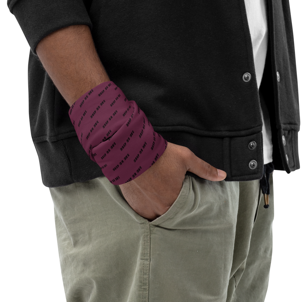 CRXWN | Drip or Dye | HUES Season 1 Back 2 Basics Custom Racer Stripes 3-in-1 UNISEX Gaiter Zoom Maroon