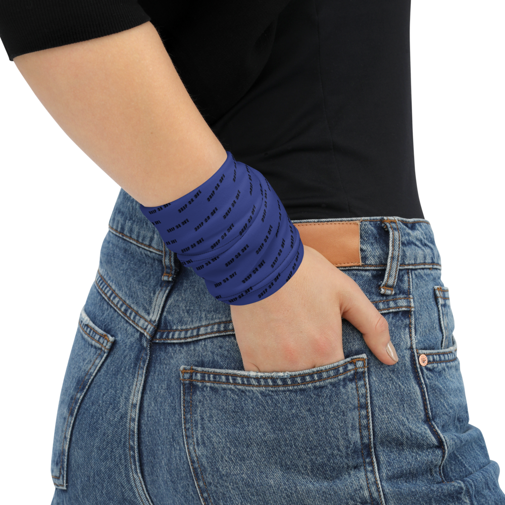 CRXWN | Drip or Dye | HUES Season 1 Back 2 Basics Custom Racer Stripes 3-in-1 UNISEX Gaiter Zoom Blue Royal