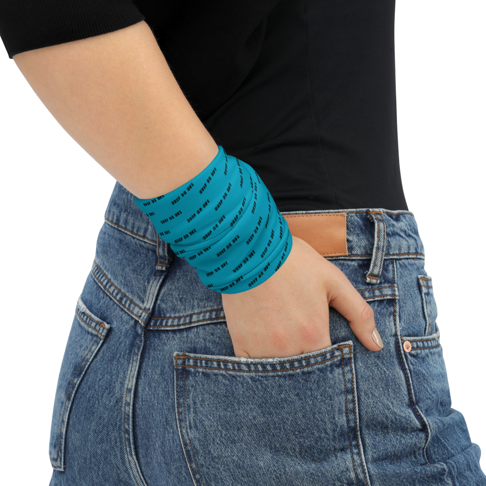 CRXWN | Drip or Dye | HUES Season 1 Back 2 Basics Custom Racer Stripes 3-in-1 UNISEX Gaiter Zoom Sky Blue