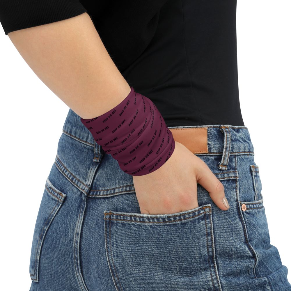 CRXWN | Drip or Dye | HUES Season 1 Back 2 Basics Custom Racer Stripes 3-in-1 UNISEX Gaiter Zoom Maroon