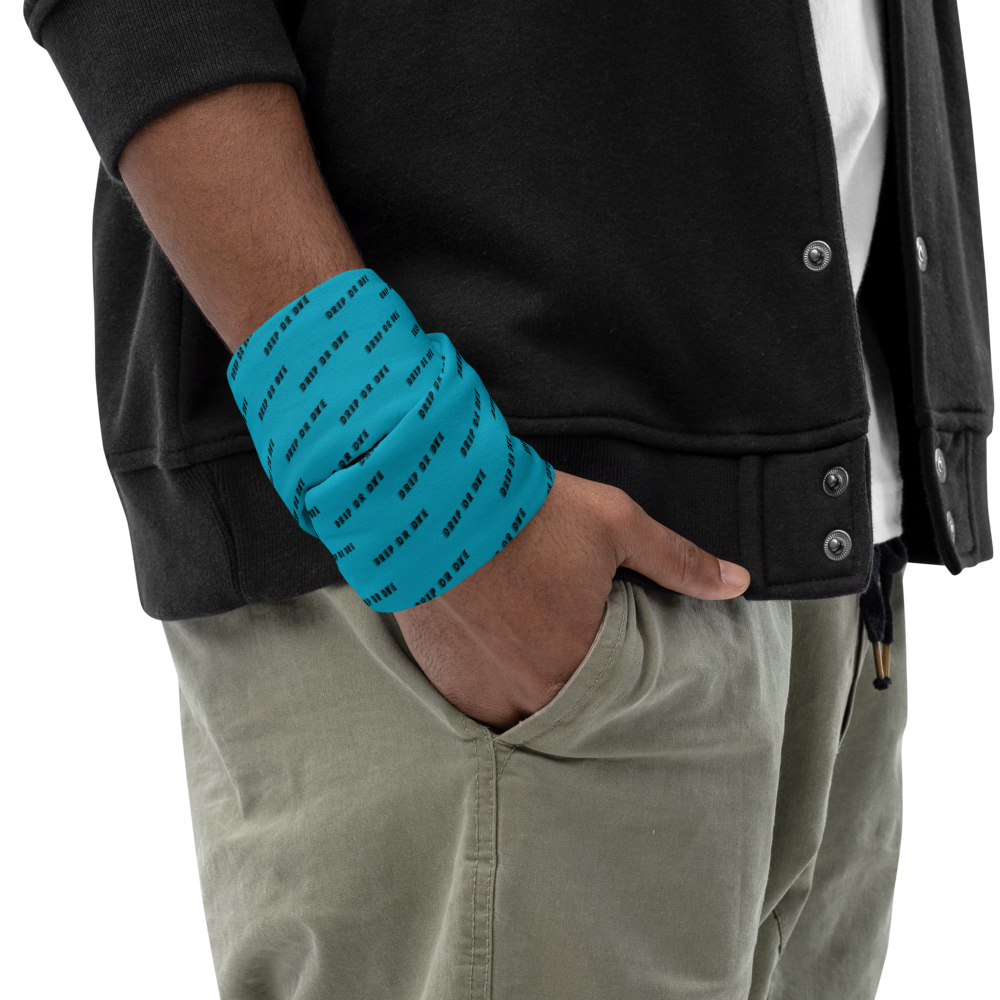 CRXWN | Drip or Dye | HUES Season 1 Back 2 Basics Custom Racer Stripes 3-in-1 UNISEX Gaiter Zoom Sky Blue